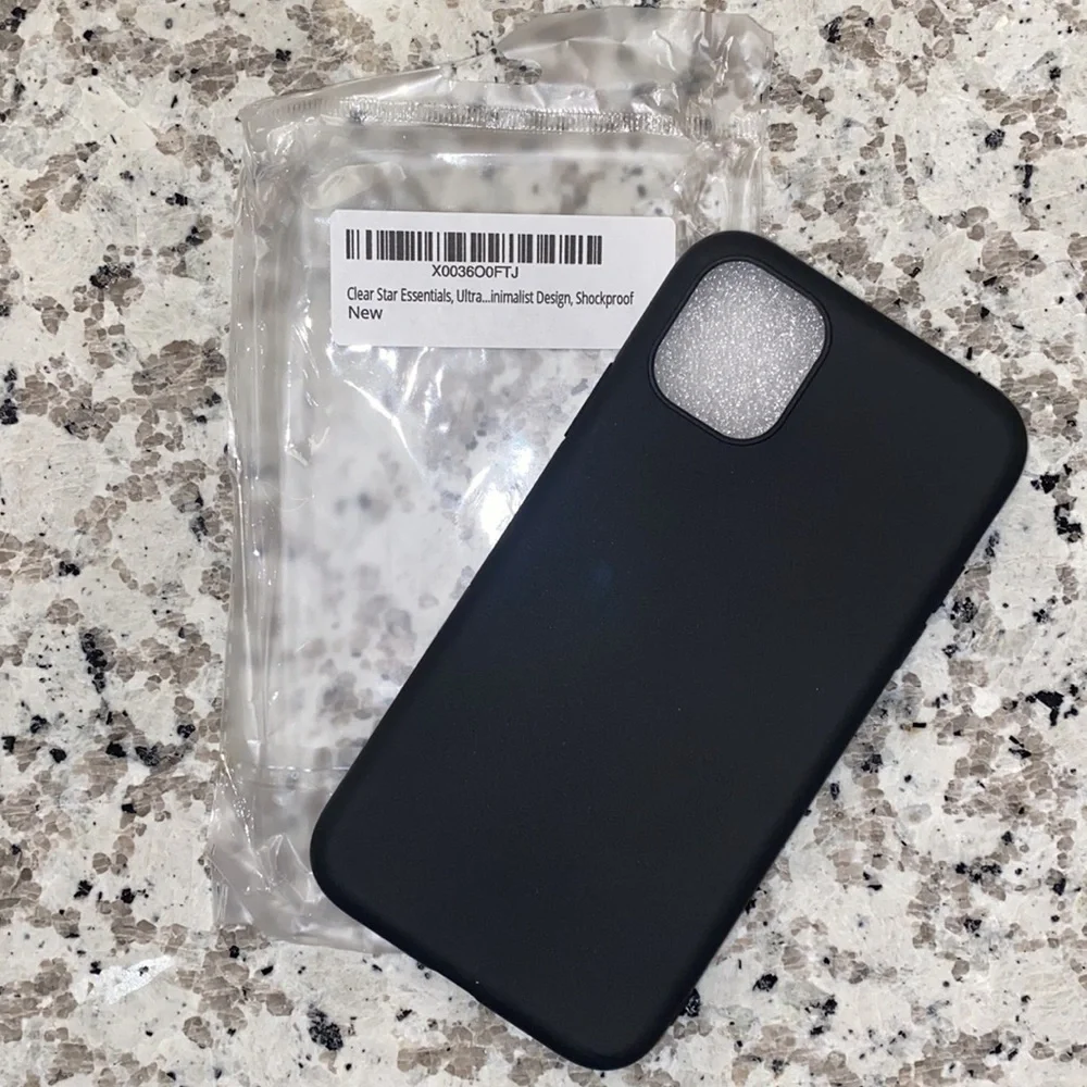 NEW, 2 Pack iPhone 11 Case, Protective Matte Black Phone Case - Picture 3 of 5